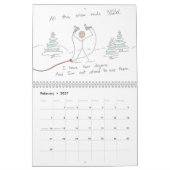 Im Garten arbeitenCartoonkalender Kalender (Feb 2027)