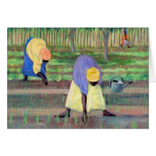 Im Garten arbeitende Frauen 2005