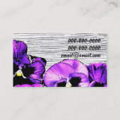 im Garten arbeitengeschäftskarte des Visitenkarte (Rückseite)