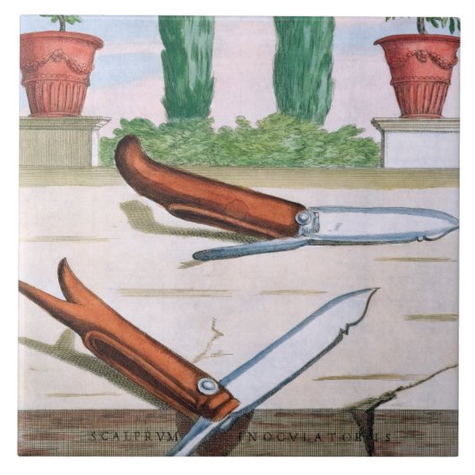 Im Garten arbeitenmesser, von "Hesperides" durch Fliese (Vorderseite)