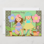 Im Garten arbeitenParty-12x18 Einladung (Vorderseite)