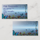 Im Garten arbeitenschmetterlinge Visitenkarte (Vorne/Hinten)