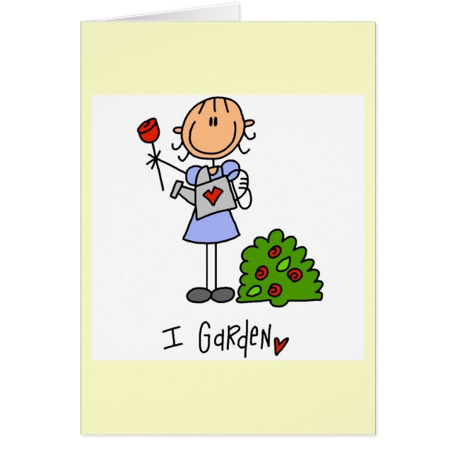 Im Garten arbeitenStrichmännchen (Vorne)