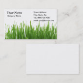 Im Garten arbeitenVisitenkarte des Grases Visitenkarte (Vorne/Hinten)