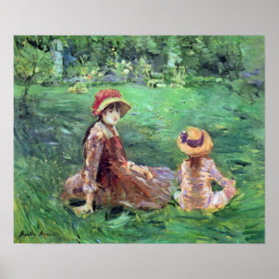 Im Garten bei Maurecourt durch Berthe Morisot Poster