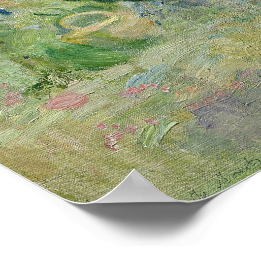 Im Garten bei Roche-Plate, 1894 Poster (Ecke)