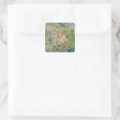 Im Garten bei Roche-Plate, 1894 Quadratischer Aufkleber (Tasche)