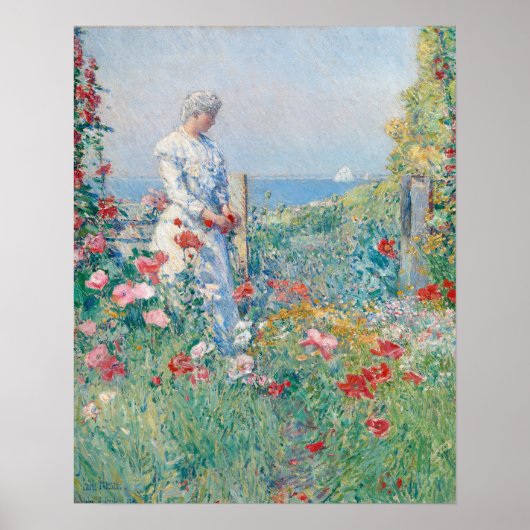 Im Garten | Childe Hassam Poster (Vorne)