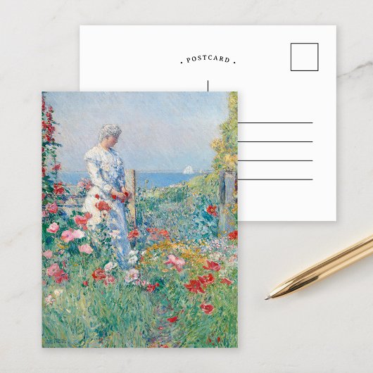 Im Garten | Childe Hassam Postkarte