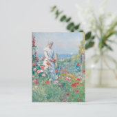 Im Garten | Childe Hassam Postkarte (Stehend Vorderseite)