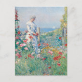 Im Garten | Childe Hassam Postkarte (Vorderseite)