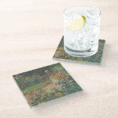 Im Garten - Claude Monet - c1895 Glasuntersetzer (Schrägansicht)