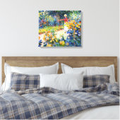 Im Garten Claude Monet Malerin Leinwanddruck (Insitu (Schlafzimmer))