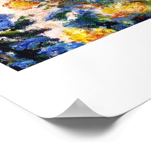 Im Garten Claude Monet Malerin Poster (Ecke)