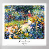 Im Garten Claude Monet Malerin Poster (Vorne)