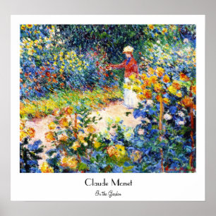 Im Garten Claude Monet Malerin Poster