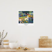 Im Garten Claude Monet Malerin Poster (Küche)