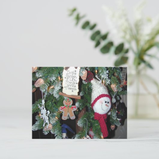 Im Garten des Lebens sind die Blume Card Postkarte (Stehend Vorderseite)