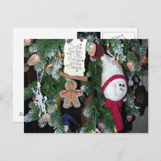 Im Garten des Lebens sind die Blume Card Postkarte (Vorne/Hinten)