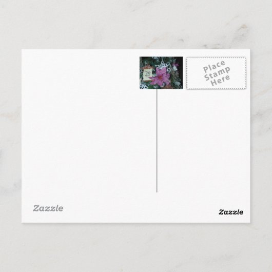 Im Garten des Lebens sind die Blume Card Postkarte (Rückseite)