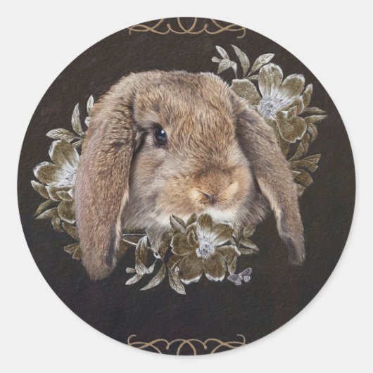 Im Garten des Whispers Runder Aufkleber (Vorderseite)