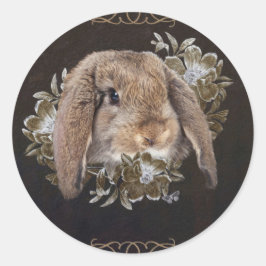 Im Garten des Whispers Runder Aufkleber