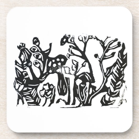 Im Garten Getränkeuntersetzer (Vorderseite)