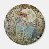 Im Garten, Giverny von Frederick Frieseke Magnet (Vorne)