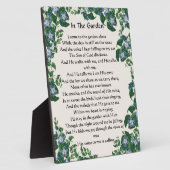 Im Garten Hymn Blume Blumenbeete Fotoplatte (Seite)