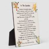 Im Garten Hymn Blumengedecke Fotoplatte (Seite)