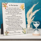 Im Garten Hymn Blumengedecke Fotoplatte (Seite)