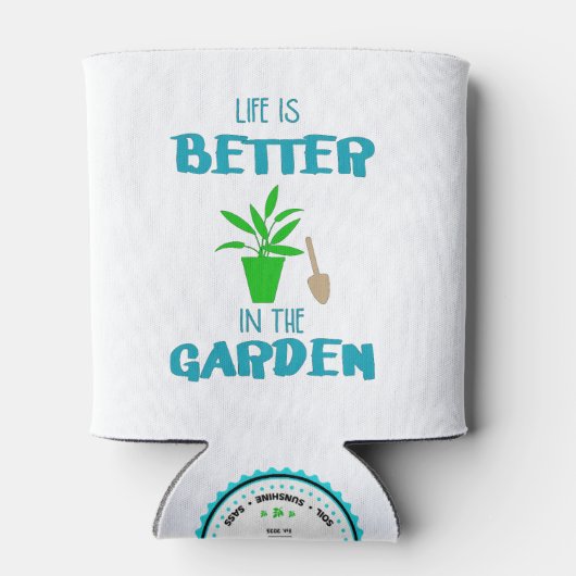 Im Garten ist das Leben besser Dosenkühler (Rückseite)