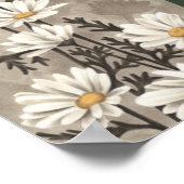 Im Garten Mädchen mit Fuchs und Schmetterlingen Poster (Ecke)