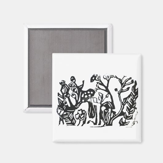 Im Garten Magnet (Vorderseite/Rückseite)