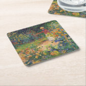 Im Garten, Monet Rechteckiger Pappuntersetzer (angewinkelt)