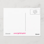 Im Garten Postkarte (Rückseite)