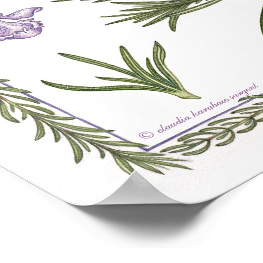 Im Garten ~ Rosemary Poster (Ecke)