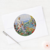 Im Garten Runder Aufkleber (Umschlag)