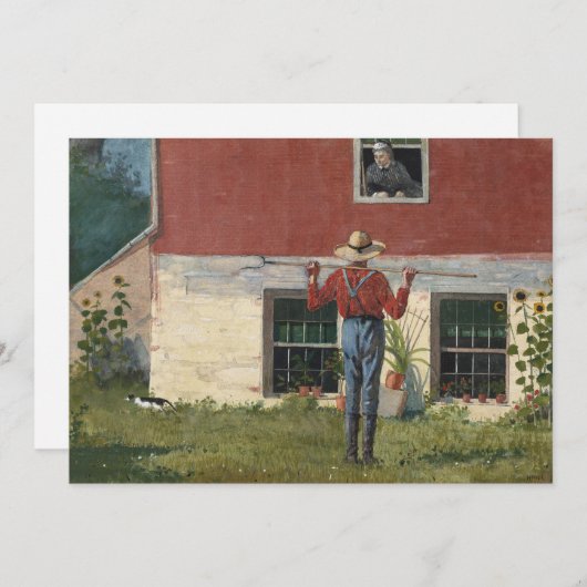 Im Garten (Rustikale Freundschaft) | Winslow Homer (Vorne/Hinten)