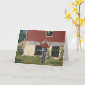 Im Garten (Rustikale Freundschaft) | Winslow Homer Karte (Gelbe Blume)