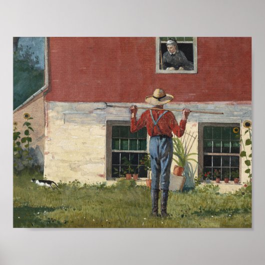 Im Garten (Rustikale Freundschaft) | Winslow Homer Poster (Vorne)