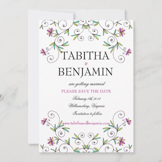 Im Garten - Save the Date (Vorderseite)