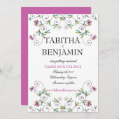 Im Garten - Save the Date (Vorne/Hinten)