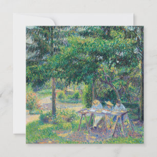 Im Garten sitzende Kinder Camille Pissarro Einladung