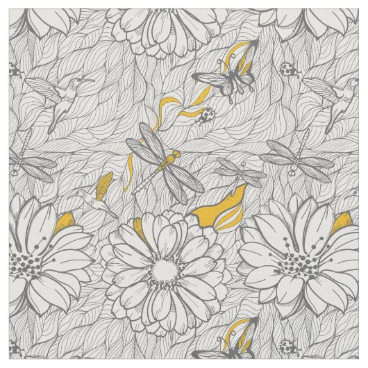 Im Garten Stoff (Nahaufnahme)