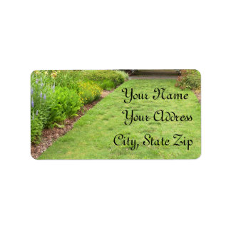 Im Garten-Thema Adressaufkleber