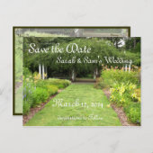 Im Garten-Thema Ankündigungspostkarte (Vorne/Hinten)