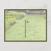 Im Garten-Thema Ankündigungspostkarte (Rückseite)