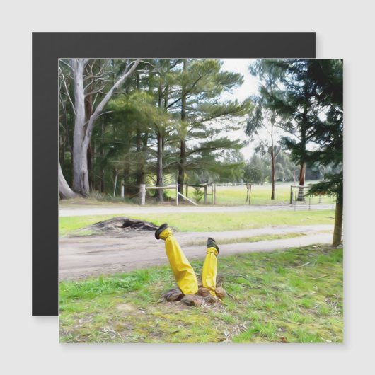 Im Garten verloren Magnetkarte wieder (Vorne/Hinten)