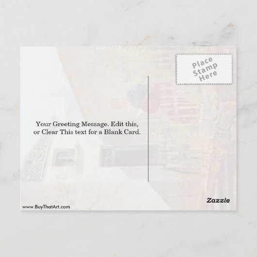 Im Garten von Carl Spitzweg Postkarte (Rückseite)